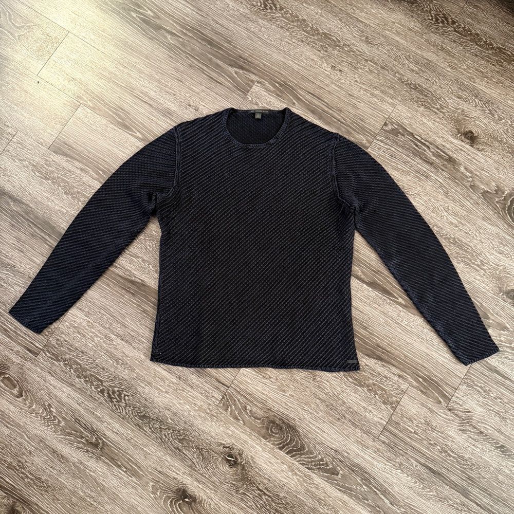 John Varvatos Riley Textured Crewneck